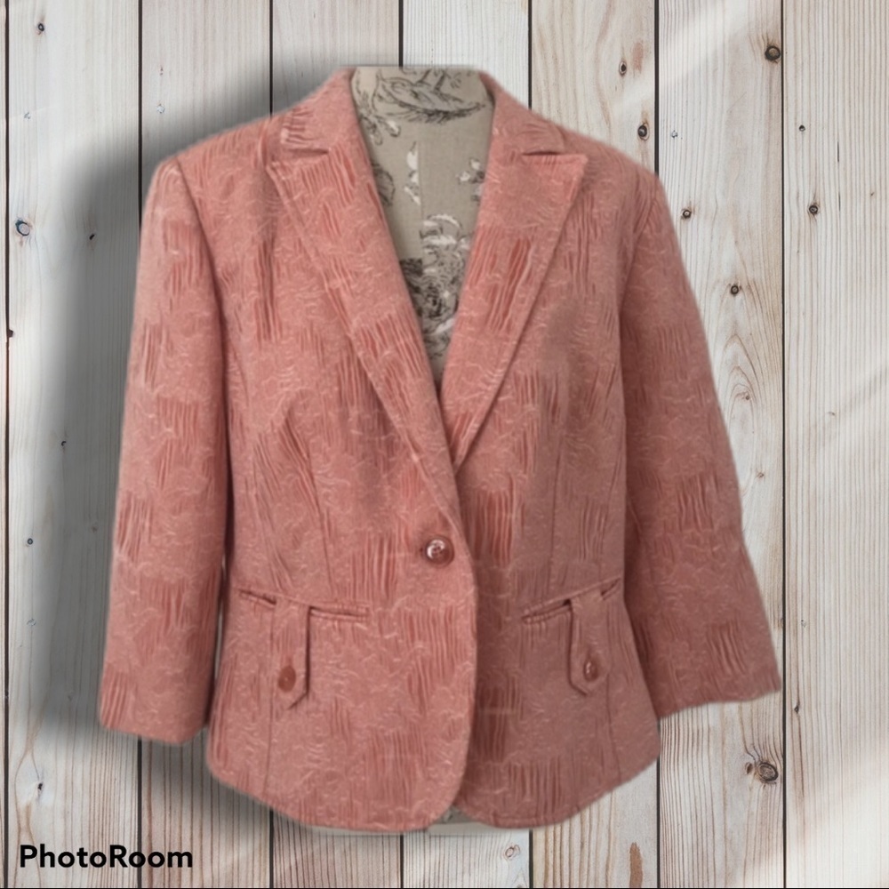 NEW Worthington Coral 3/4 Sleeve Blazer 18